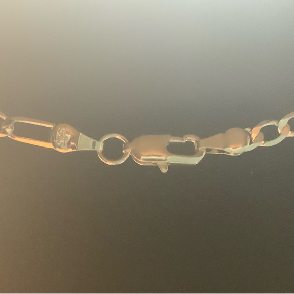Brand new, silver 925 Figaro necklace. This is stylish Silver Chain Necklace. - Picture 5 of 8
